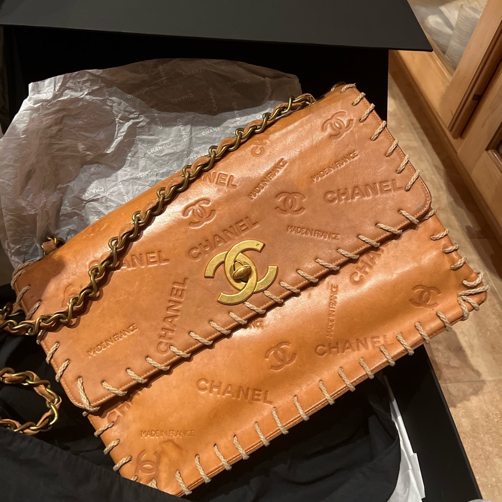 Vintage Chanel Timeless Classique Leather Crossbody Bag